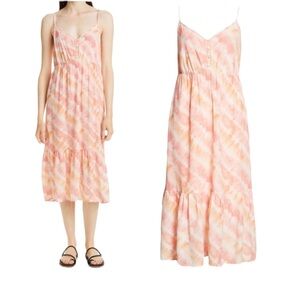 NWT Rails Delilah Sunset Tie Dye Slip Midi Dress XXL Vacation Beach Summer